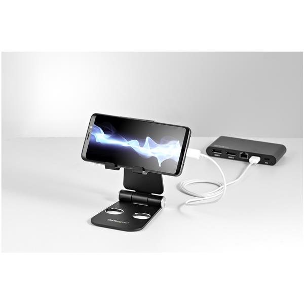 StarTech.com Telefon- och surfplattestativ - Universellt - Multivinkel - Hopfällbart - Svart