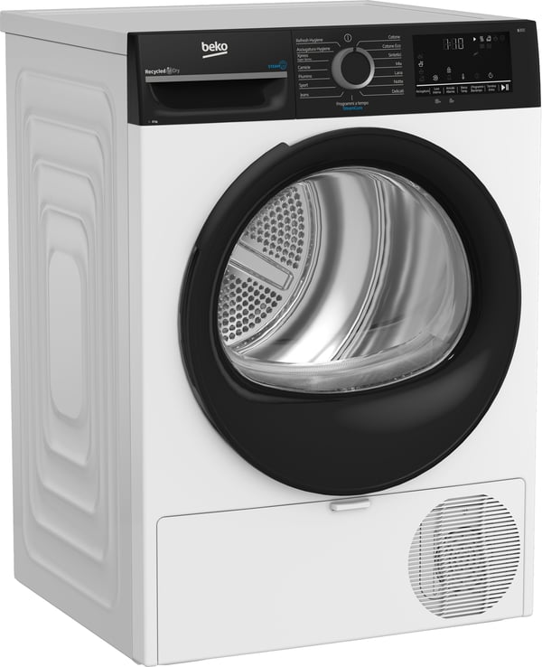 Beko BMEPT481SBI_IT kuivausrumpu Vapaasti seisova Edestä täytettävä 8 kg Valkoinen