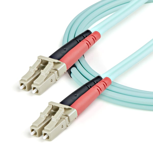 StarTech.com 1 m (3 fot) LC/UPC till LC/UPC OM3 Multimode Fiber Optic-kabel, Full Duplex 50/125Âµm Zipcor