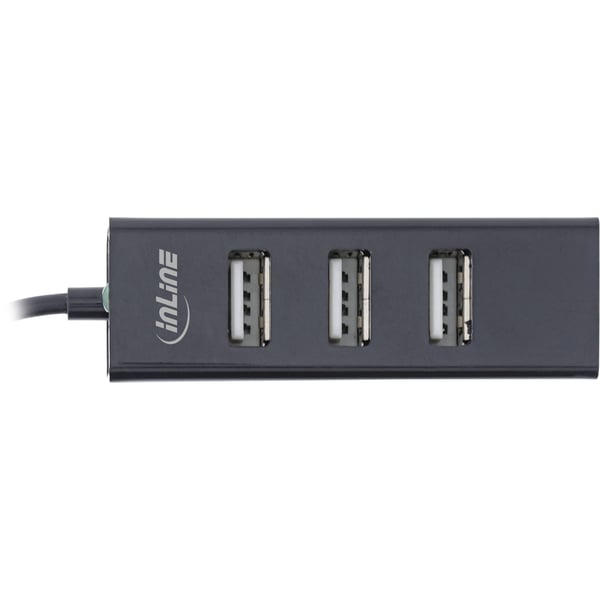 InLine 33293J gränssnittshubbar USB 2.0 Type-A 480 Mbit/s Svart