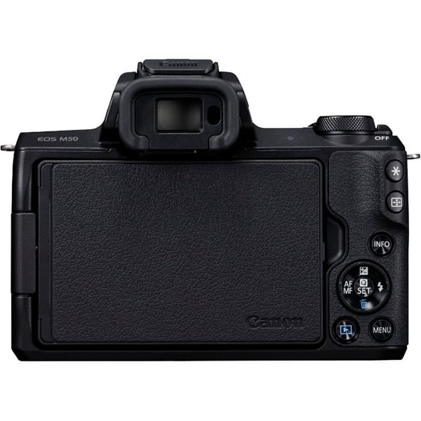 Canon EOS M50 + EF-M 15-45mm IS STM MILC 24,1 MP CMOS 6000 x 4000 pixlar Svart