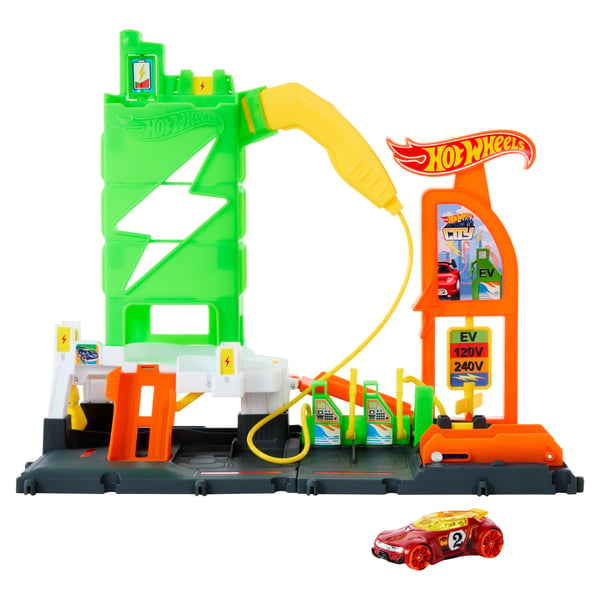 Hot Wheels City Hot Wheels-bensinstation med superladdning