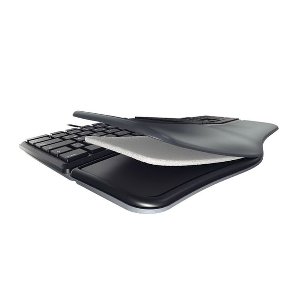 CHERRY KC 4500 ERGO tangentbord Universal USB QWERTY Spansk Svart