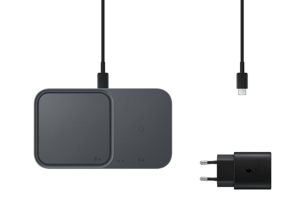 Samsung EP-P5400 Hovedtelefoner, Smartphone, SmartWatch Grå USB Trådløs opladning Hurtig opladning Indendørs