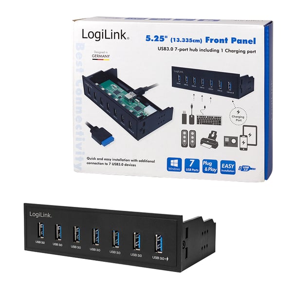 LogiLink UA0342 kortläsare Intern Svart