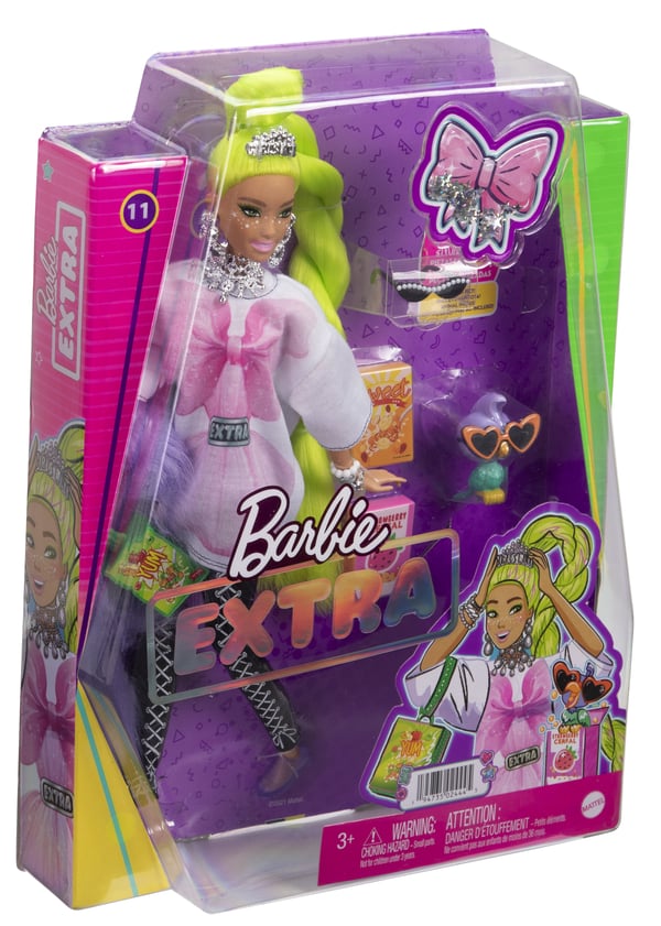 Barbie Neongroen Haar