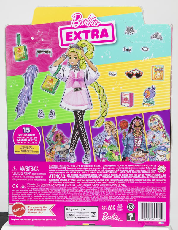 Barbie Neongroen Haar