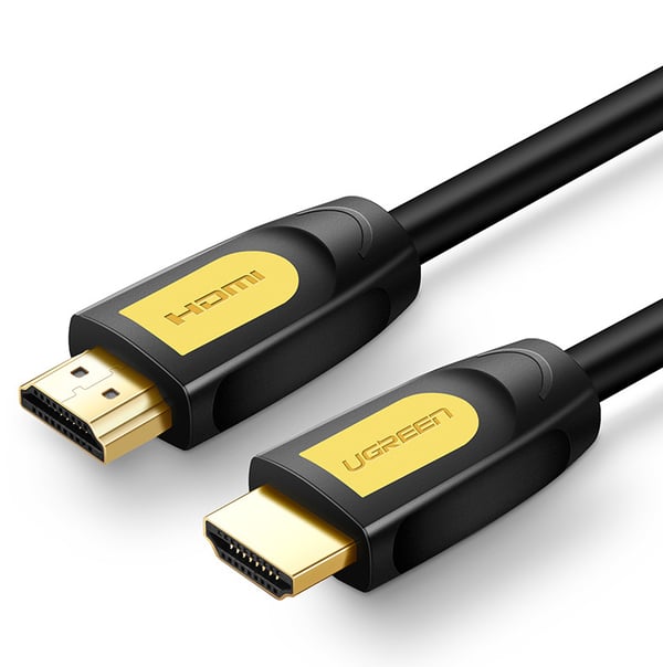 Ugreen 10128 HDMI-kabel 1,5 m HDMI Type A (Standard) Sort, Gul