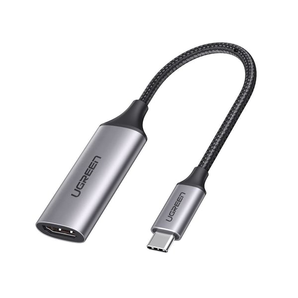 Ugreen 70444 videokaapeli-adapteri HDMI-tyyppi A (vakio) USB Type-C Alumiini, Musta