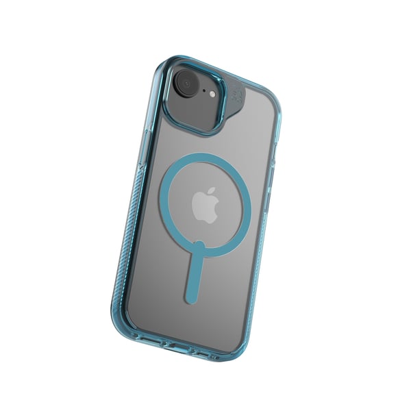 ZAGG Santa Cruz Snap - beskyttelsescover til iPhone 16e / 15 / 14 / 13 kompatibel med MagSafe (blå)
