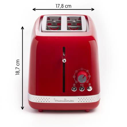 Moulinex Soleil 7 2 skive(r) 850 W Rød