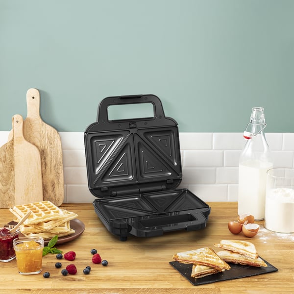 Tefal SW383D10 smörgåsgrill 700 W Svart, Rostfritt stål