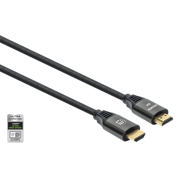 Manhattan 355940 HDMI-kaapeli 2 m HDMI-tyyppi A (vakio) Musta