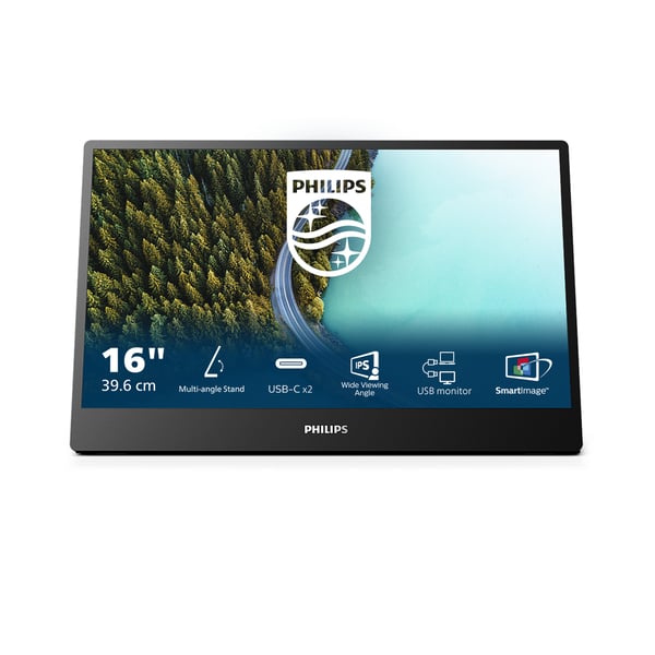 Philips 3000 series 16B1P3302D/00 platta pc-skärmar 39,6 cm (15.6") 1920 x 1080 pixlar Full HD LED Svart