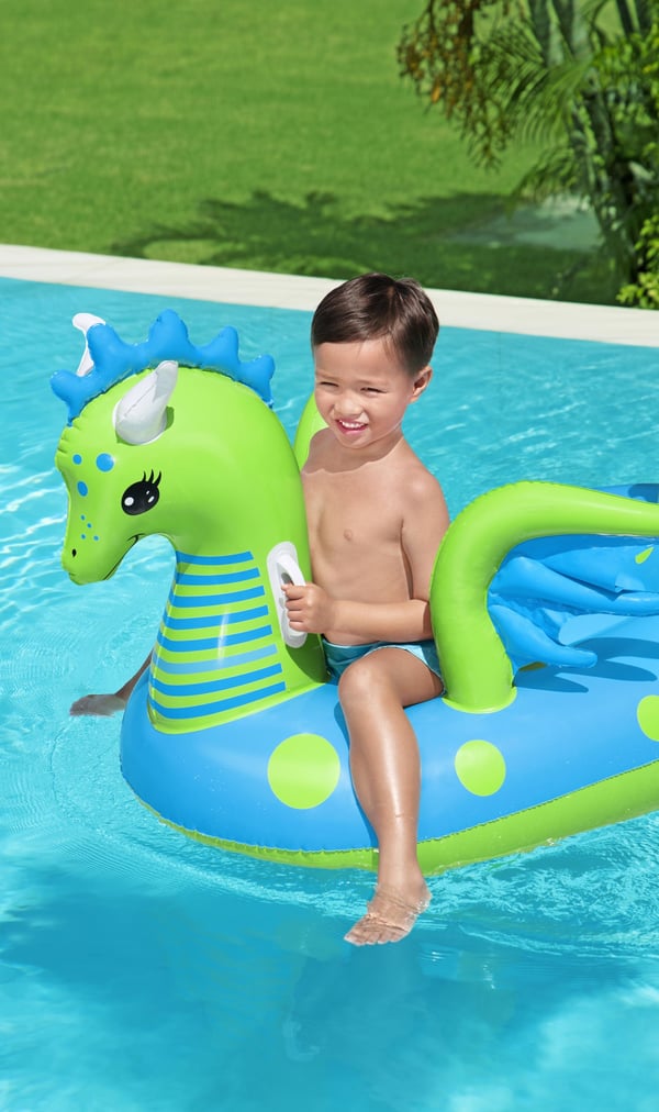 Bestway 41476 pool og strand flyder Blå, Grøn Mønster Badedyr