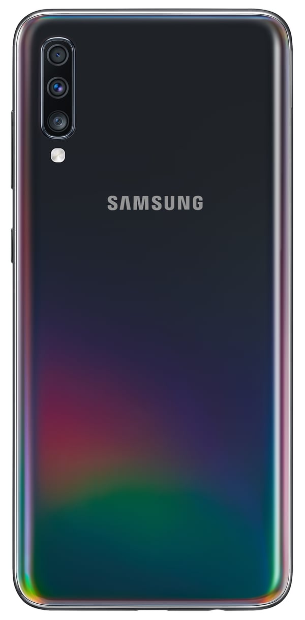 Samsung Galaxy A70 17 cm (6.7") Kaksois-SIM Android 9.0 4G USB Type-C 6 GB 128 GB 4500 mAh Musta