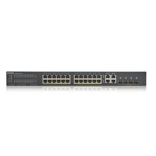 Zyxel GS1920-24HPV2 Administreret Gigabit Ethernet (10/100/1000) Strøm over Ethernet (PoE) Sort
