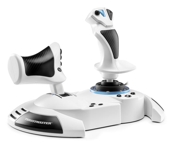 Thrustmaster T.Flight Hotas 5 Microsoft Flight Simulator Edition Hvid USB Flysimulator Digital PC, PlayStation 5, PlayStation 4