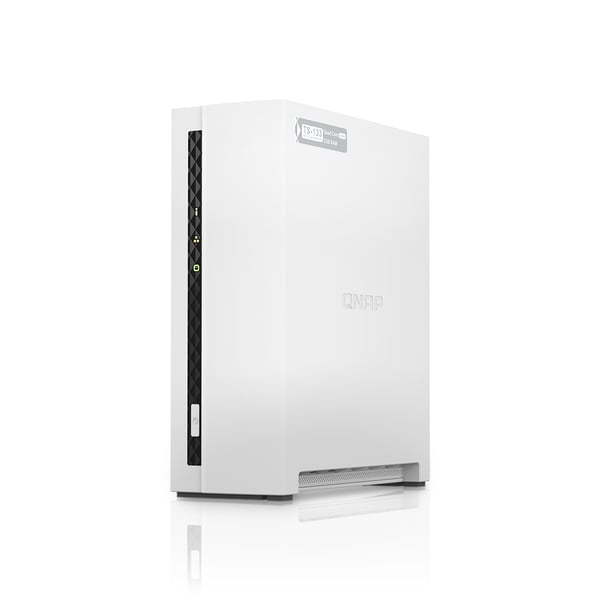 QNAP TS-133 NAS & lagringsserver Tower Cortex-A55 2 GB DDR4 0 TB QNAP Turbo System Hvid
