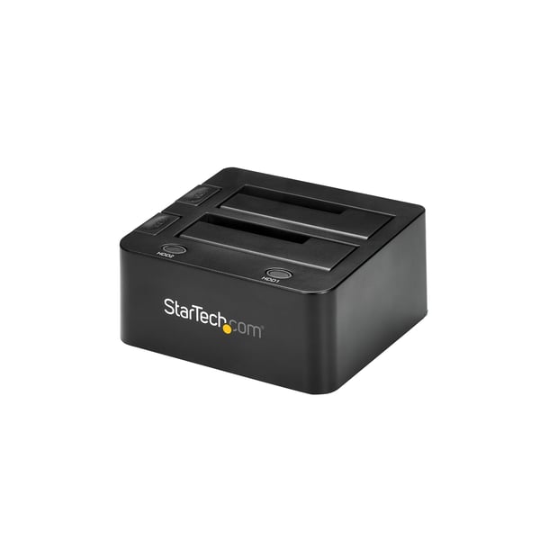 StarTech.com Dubbel USB 3.0-dockningsstation med UASP för 2,5/3,5" SSD/HDD-hårddiskar – SATA 6 Gbps