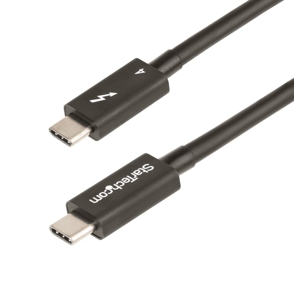StarTech.com TBLT4MM1M Thunderbolt kabel 1 m 40 Gbit/sek. Sort