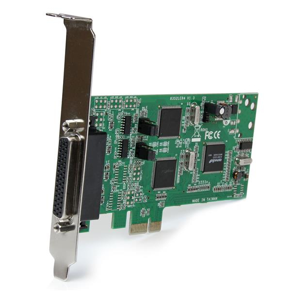 StarTech.com PCI express PCIe seriellt kombokort med 4 portar – 2x RS232 2x RS422/RS485
