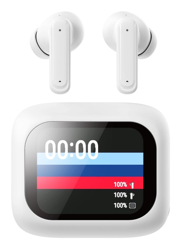 Techly ICC SB-BLT08W hovedtelefoner/headset True Wireless Stereo (TWS) I ørerne Opkald/musik Bluetooth Hvid