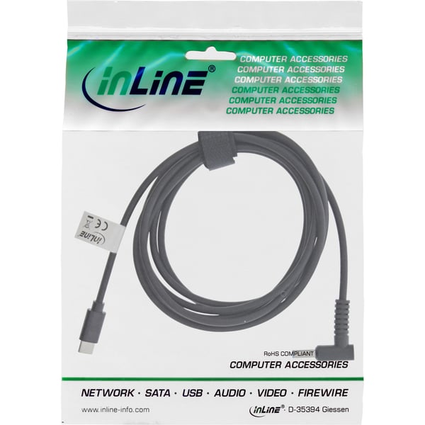 InLine 26674 el-ledning Sort 2 m USB C EIAJ-02 (4.0 mm, 1.7 mm)