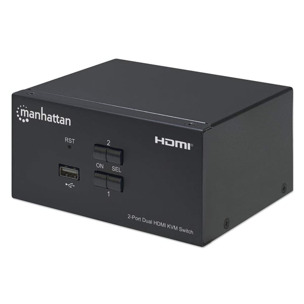Manhattan 153522 KVM-switchar Svart