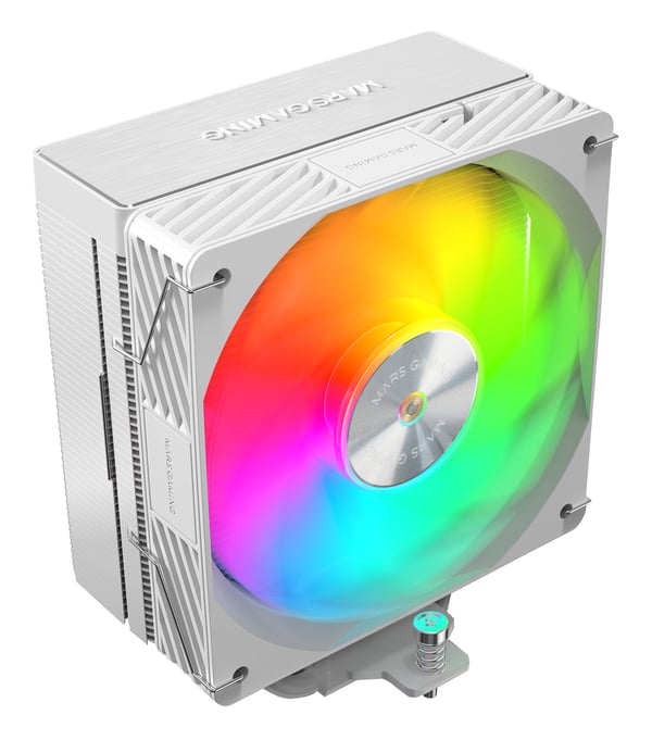 Mars Gaming MCPUX5ARGBW kylsystem för dator Processor Luftkylare 12 cm Vit 1 styck