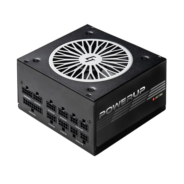 Chieftec PowerUp GPX-850FC enhed til strømforsyning 850 W 20+4 pin ATX ATX Sort