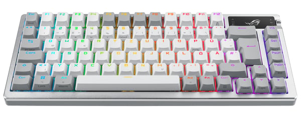 ASUS ROG Azoth White tastatur Spil USB + RF Wireless + Bluetooth QWERTZ Tysk Hvid