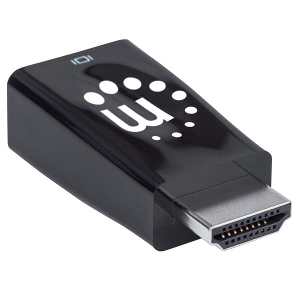 Manhattan 151542 kabelomvandlare (hane/hona) HDMI VGA, 3.5mm Svart