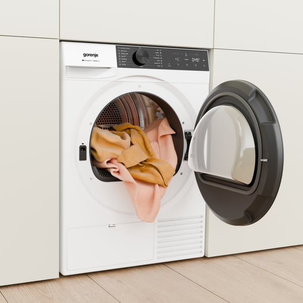 Gorenje D2G49D tumlare Fristående Frontmatad 9 kg Vit