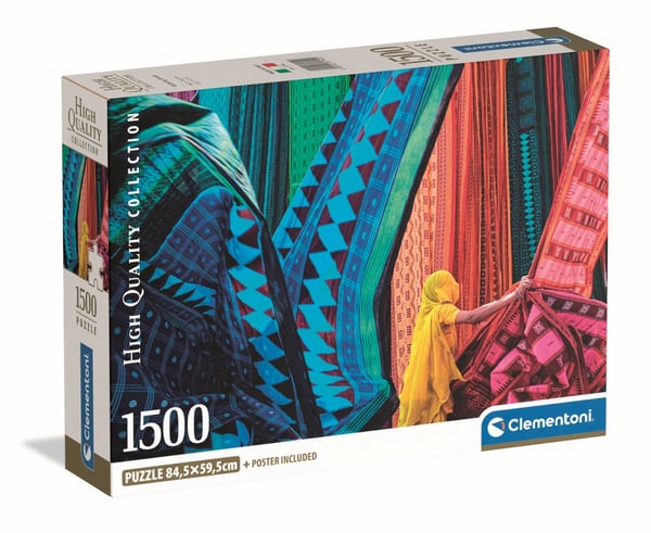 -CLE puslespil 1500 Kompakt Flagrende væv 31740