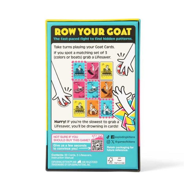 Asmodee Row your Goat Kortspel Party