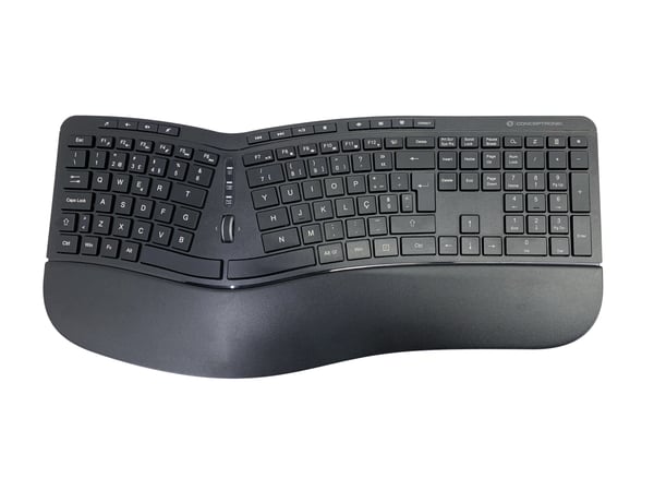 Conceptronic ORAZIO02PT näppäimistö Sisältää hiiren Office Langaton RF QWERTY Portugali Musta