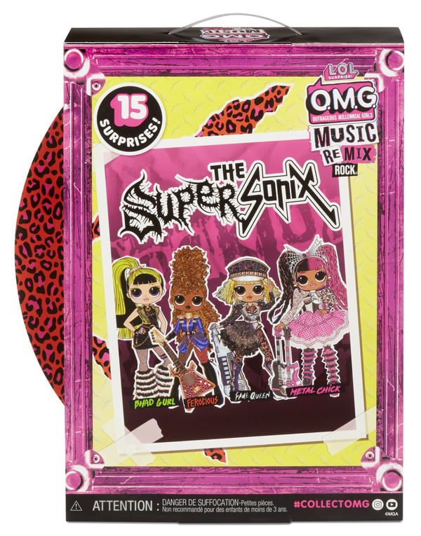 L.O.L. Surprise! OMG Remix Rock- Ferocious and Bass Guitar