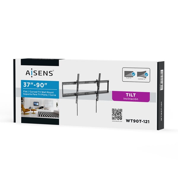 AISENS WT90T-121 tv-fäste 2,29 m (90") Svart