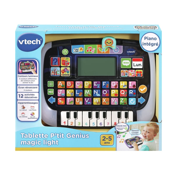 VTech Jouets Electroniques Educatifs TABLETTE P'TIT GENIUS MAGIC LIGHT