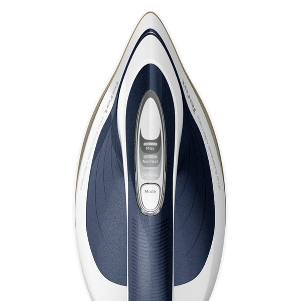 Tefal Pro Express Ultimate II GV9720 1,2 l Durilium Airglide Autoclean Ultra Thin soleplate Blå, Vit