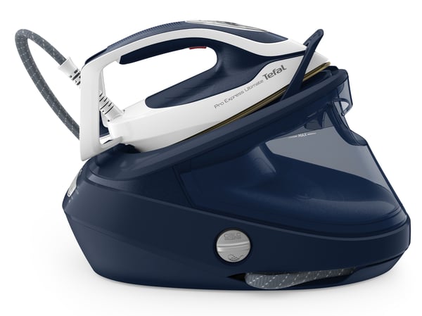 Tefal Pro Express Ultimate II GV9720 1,2 l Durilium Airglide Autoclean Ultra Thin soleplate Blå, Vit