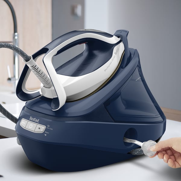 Tefal Pro Express Ultimate II GV9720 1,2 l Durilium Airglide Autoclean Ultra Thin soleplate Blå, Vit