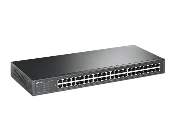 TP-Link TL-SF1048 Ohanterad Fast Ethernet (10/100) 1U Svart