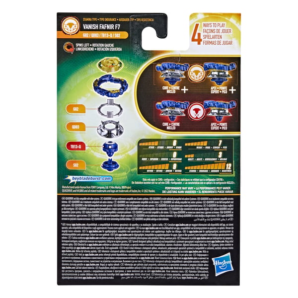 Beyblade F3966ES0 aktive/færdighedsspil & legetøj Kaste spinningtop