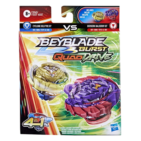 Beyblade Quad Drive F3965ES0 aktive/færdighedsspil & legetøj Kaste spinningtop