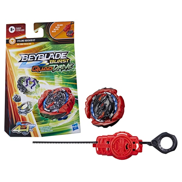 Beyblade Quad Drive F4069ES0 aktivitetsleksak och skicklighetsspel Flygsnurra