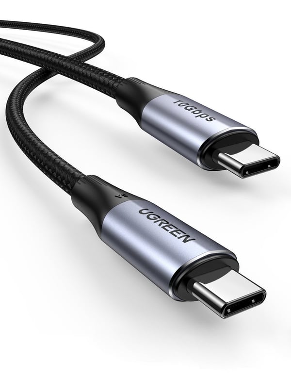 Ugreen 80150 USB-kabel USB 3.2 Gen 2 (3.1 Gen 2) USB C 10 Gbit/sek. 100 W Sort