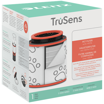 Leitz 3-in-1 HEPA "Pet" suodatin TruSens Z-3000 Large ilmanpuhdistimeen