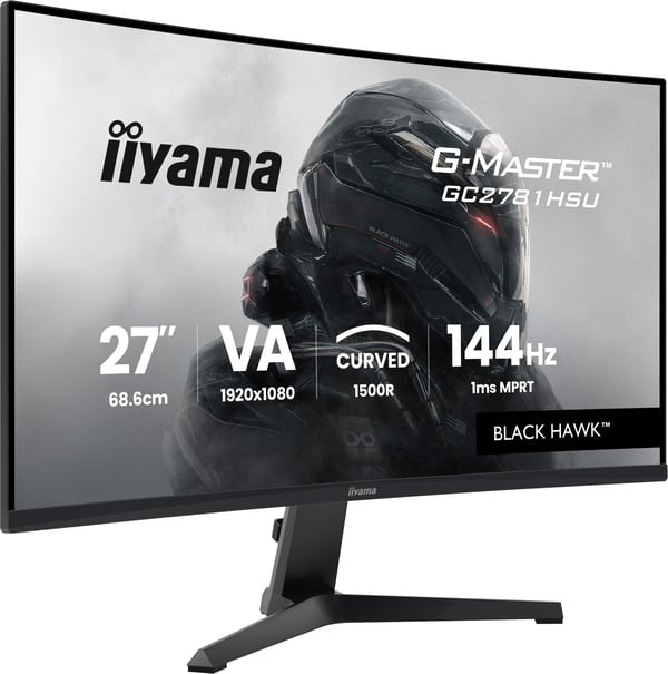 iiyama G-MASTER GC2781HSU-B1 27" 144H computerskærm 68,6 cm (27") 1920 x 1080 pixel Sort